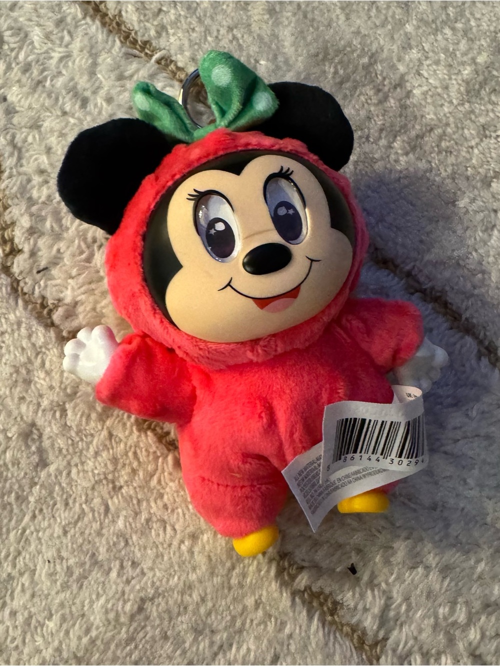 Freshly PickeDisney Minnie Mouse Strawberry Plush Keychain